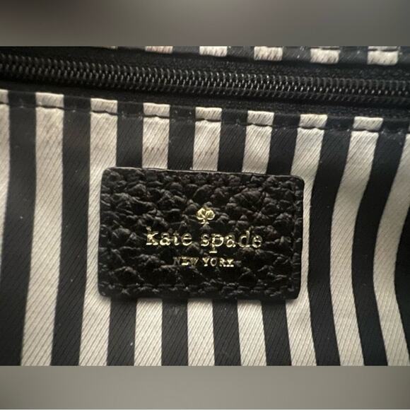 Kate Spade Lydia Southport Avenue Tote Handbag Black Signature - Picture 5 of 11